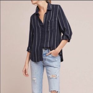 Cloth and stone striped button up